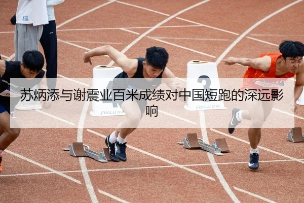 苏炳添与谢震业百米成绩对中国短跑的深远影响